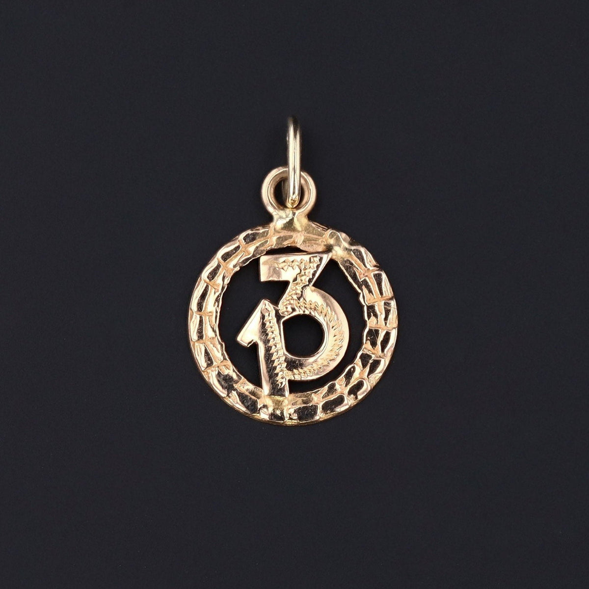 Number 13 Charm | Good Luck Charm - Trademark Antiques