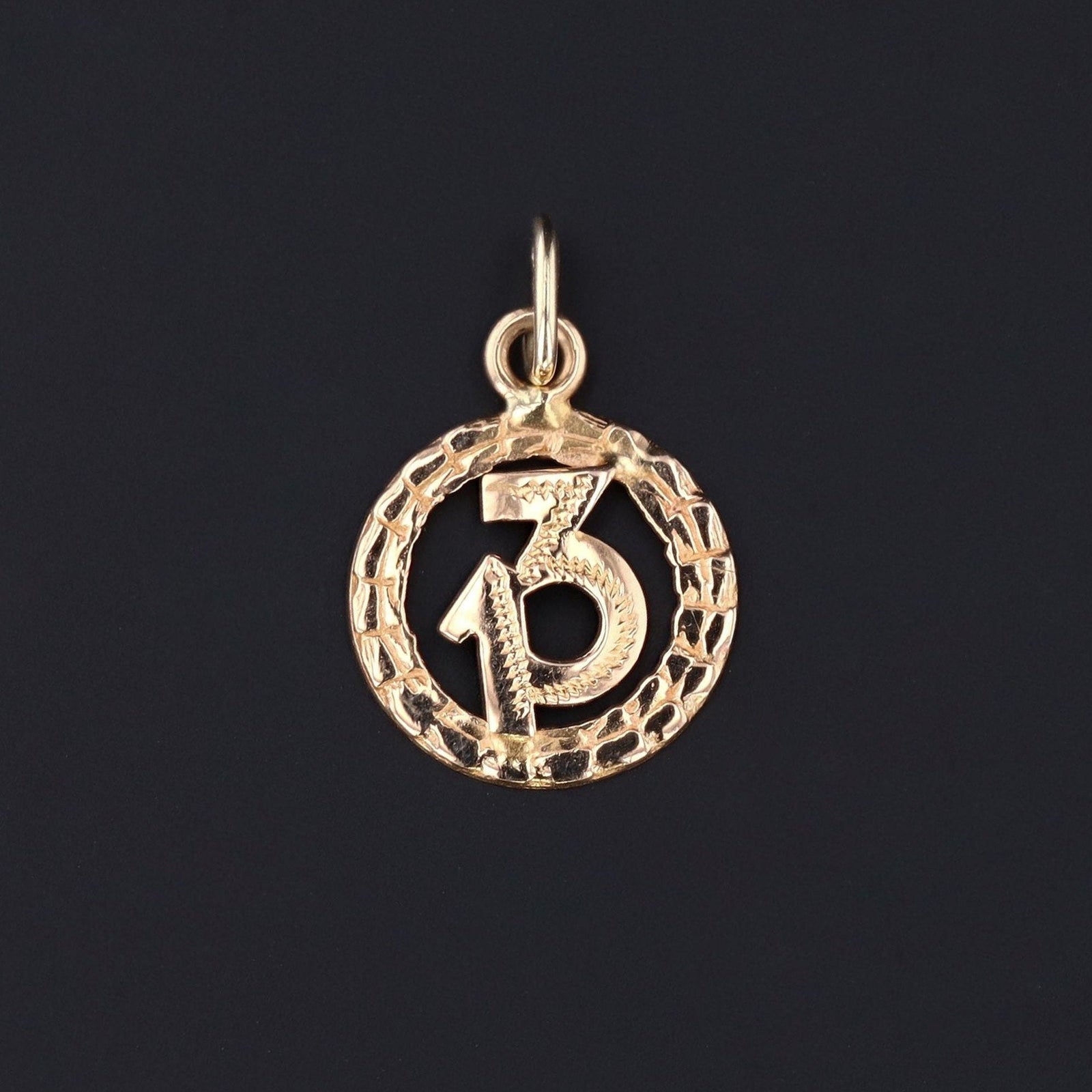 Number 13 Charm | Good Luck Charm - Trademark Antiques