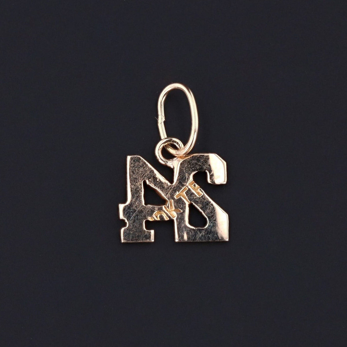 Number 24 Charm | 10k Gold 24 Charm - Trademark Antiques
