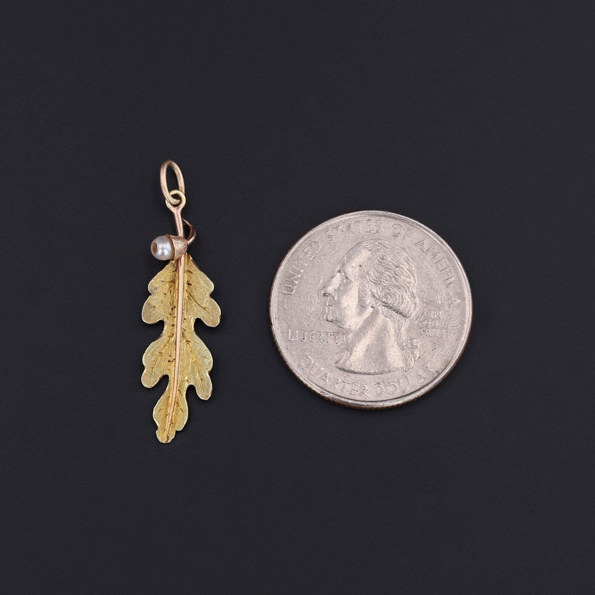 Oak Leaf Pendant | Acorn Pendant - Trademark Antiques