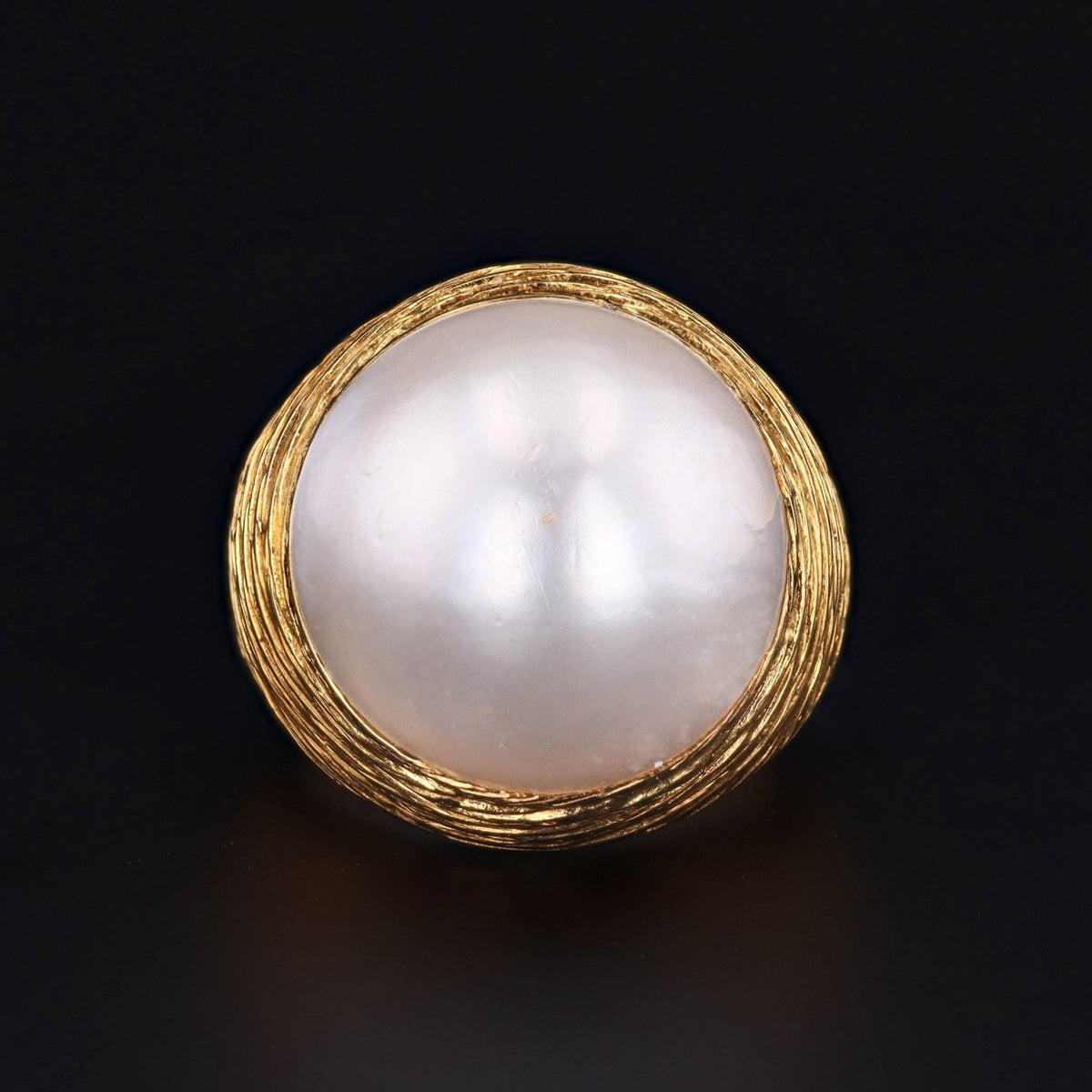 ON HOLD for C - Pearl Ring | Vintage Pearl Ring - Trademark Antiques