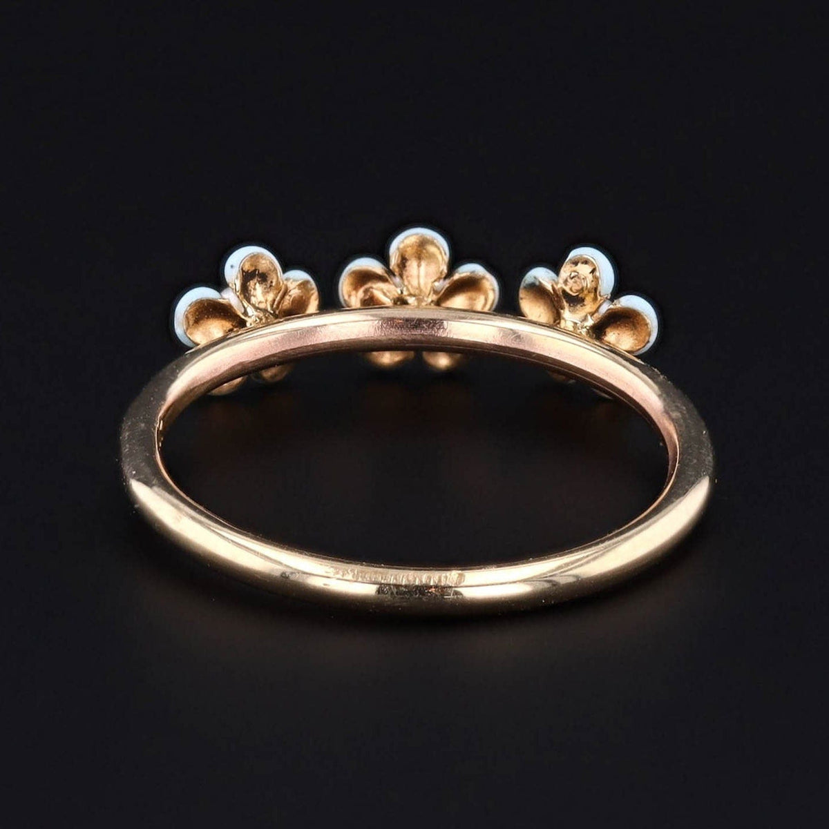 ON HOLD for L. - Forget - me - not Ring | Antique Flower Ring - Trademark Antiques