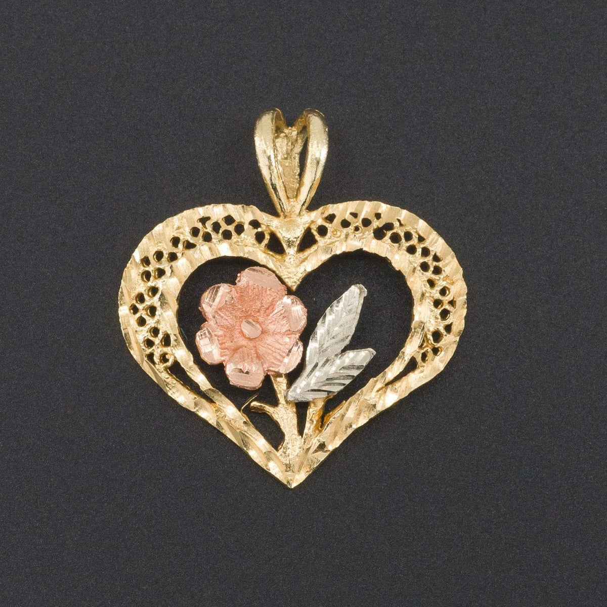 ON HOLD Heart Pendant | 14k Gold Pendant - Trademark Antiques