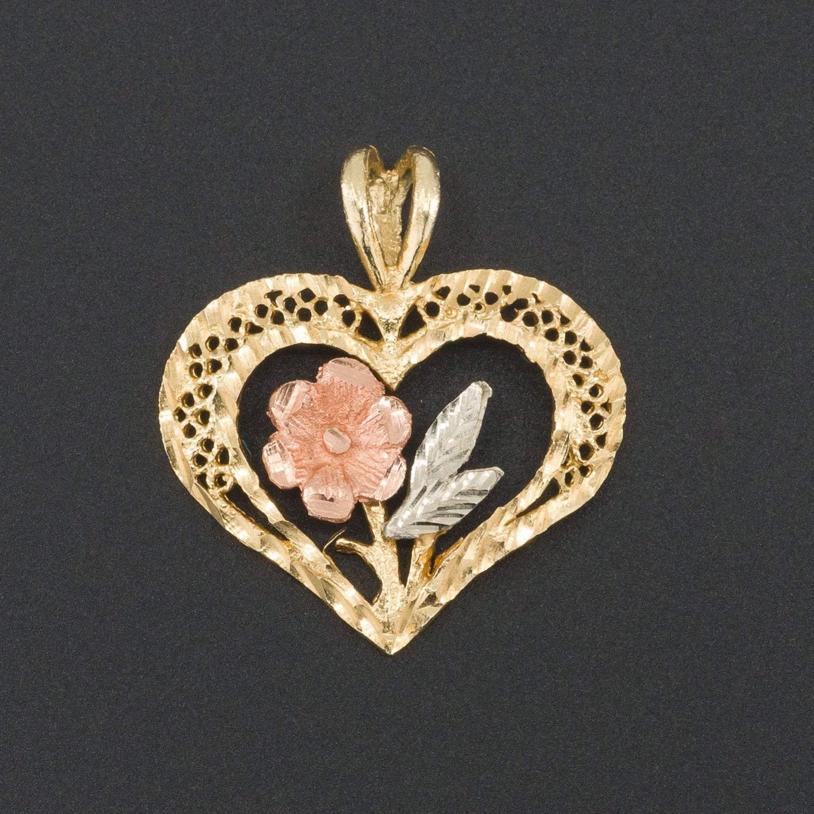 ON HOLD Heart Pendant | 14k Gold Pendant - Trademark Antiques