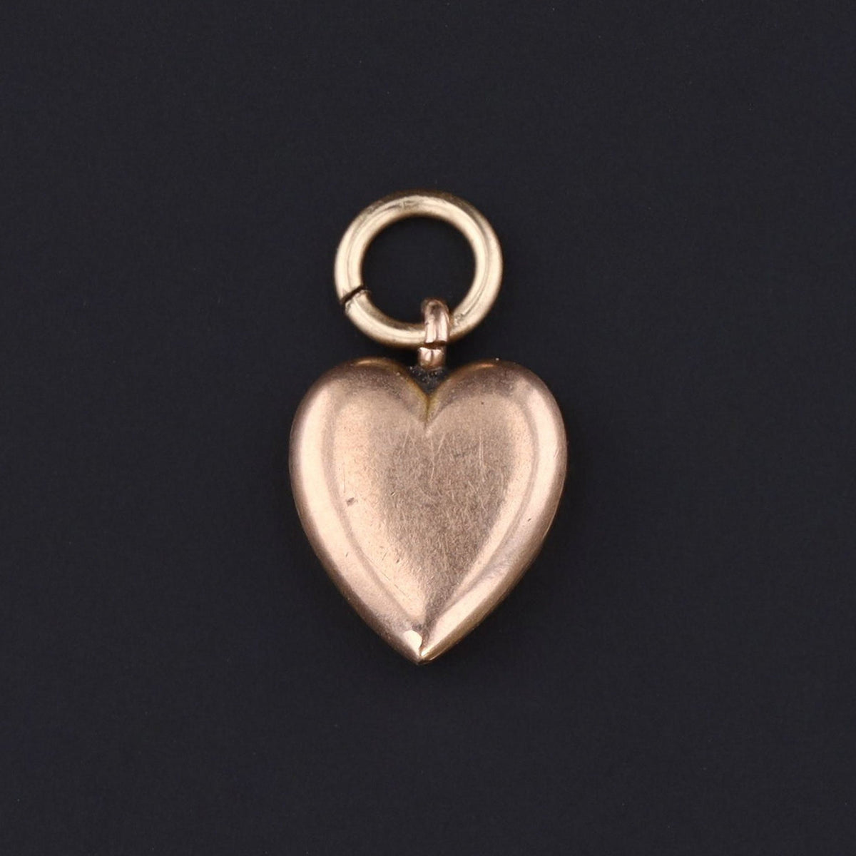 ON HOLD - Vintage Heart Charm | 14k Gold Heart - Trademark Antiques
