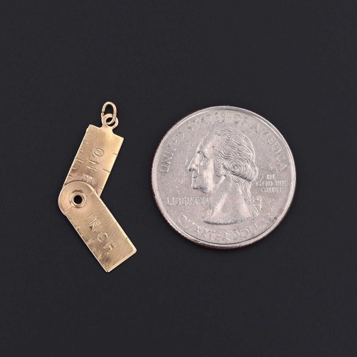 One Inch Charm | Ruler Pendant - Trademark Antiques