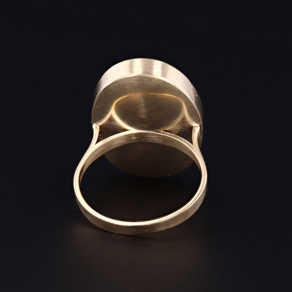 Onyx &amp; Peridot Double Dragon Ring | 14k Gold Ring - Trademark Antiques