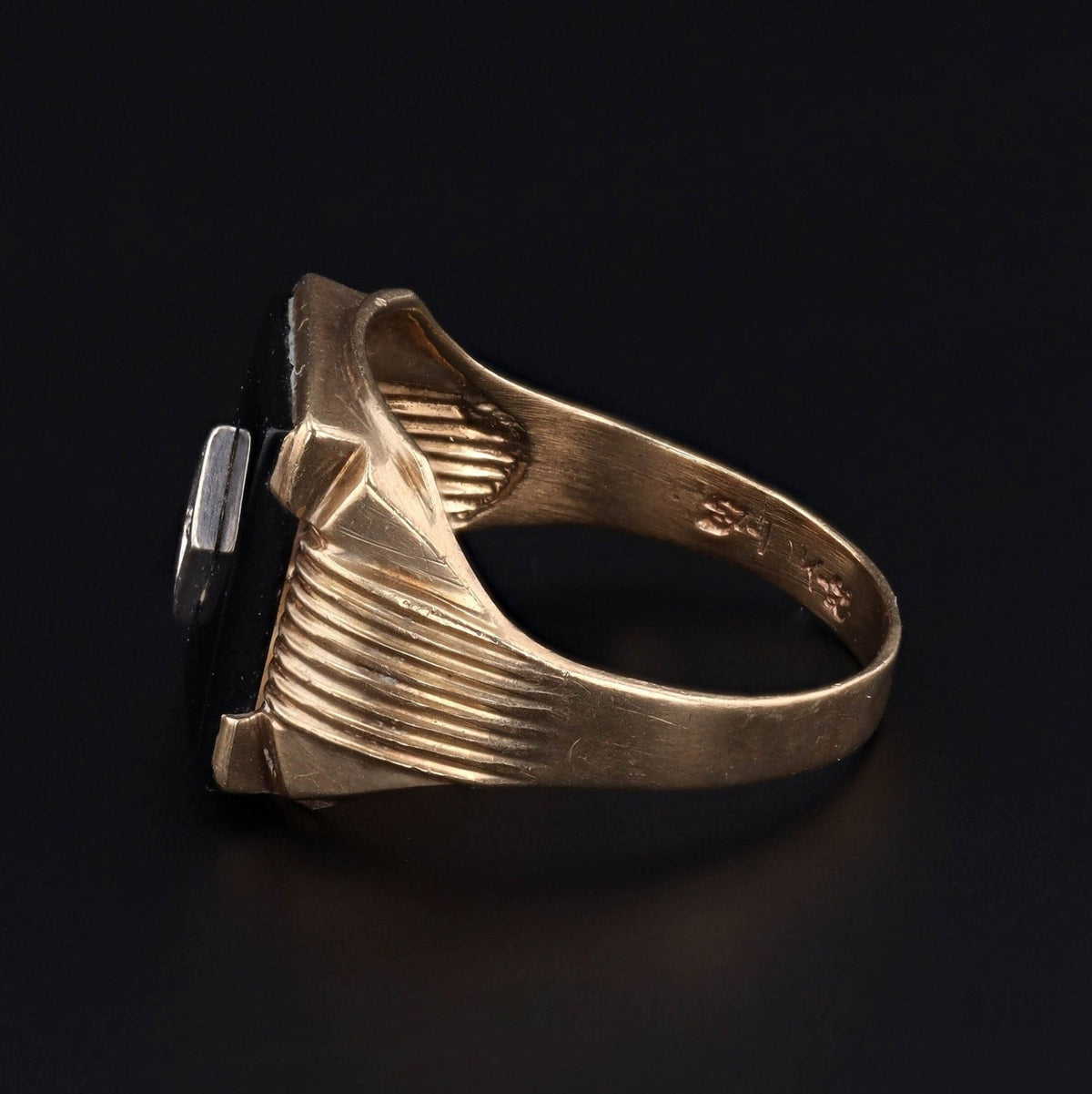 Onyx Ring | Vintage Ring - Trademark Antiques