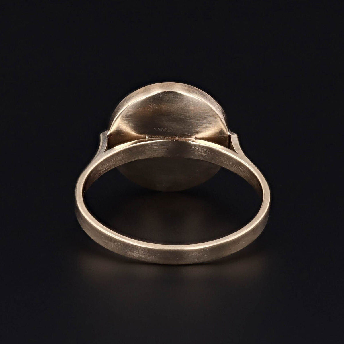 Opal and Ruby Halo Ring of 14k Gold Created from Antique Pin Components - Trademark Antiques