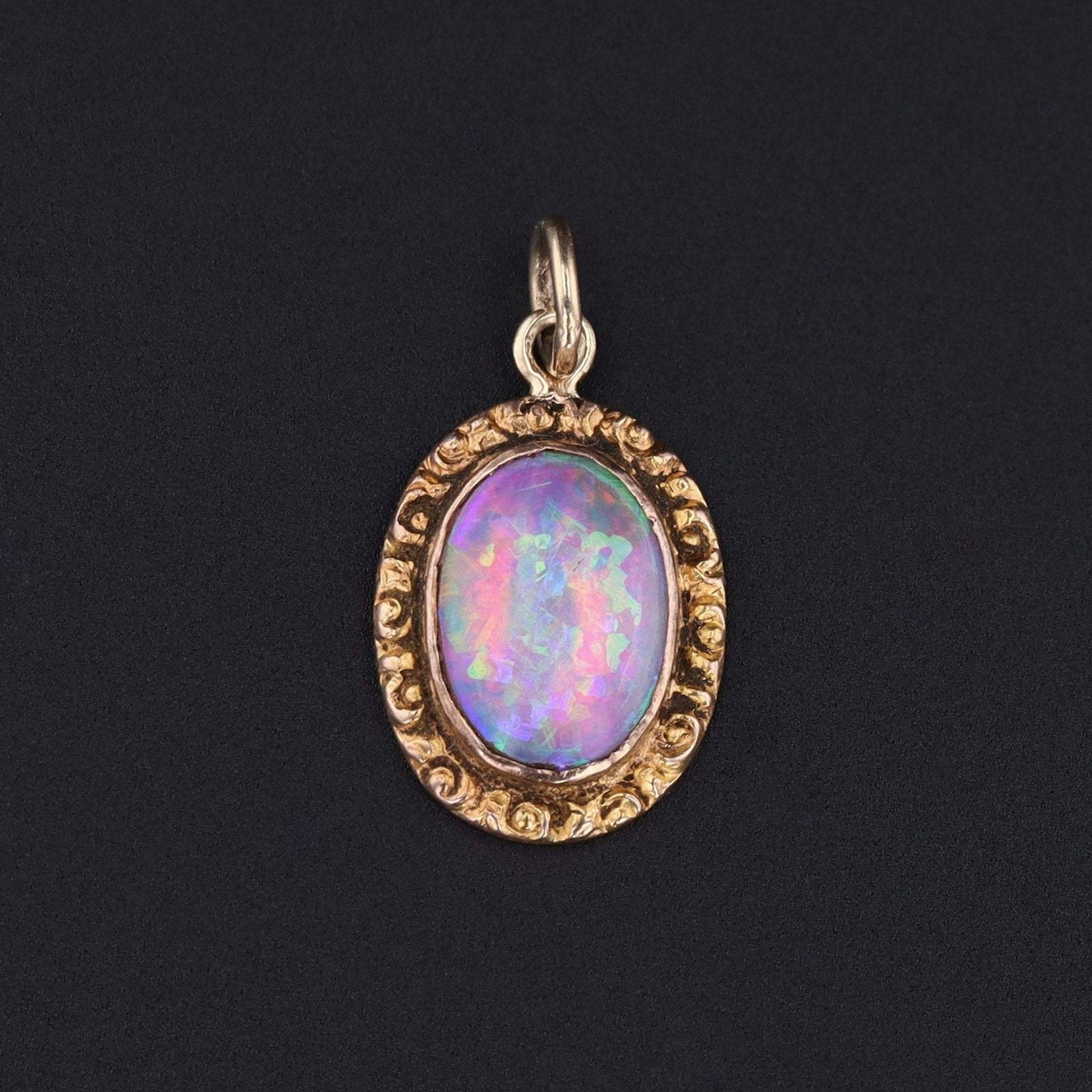Opal Charm | Antique Pin Conversion - Trademark Antiques