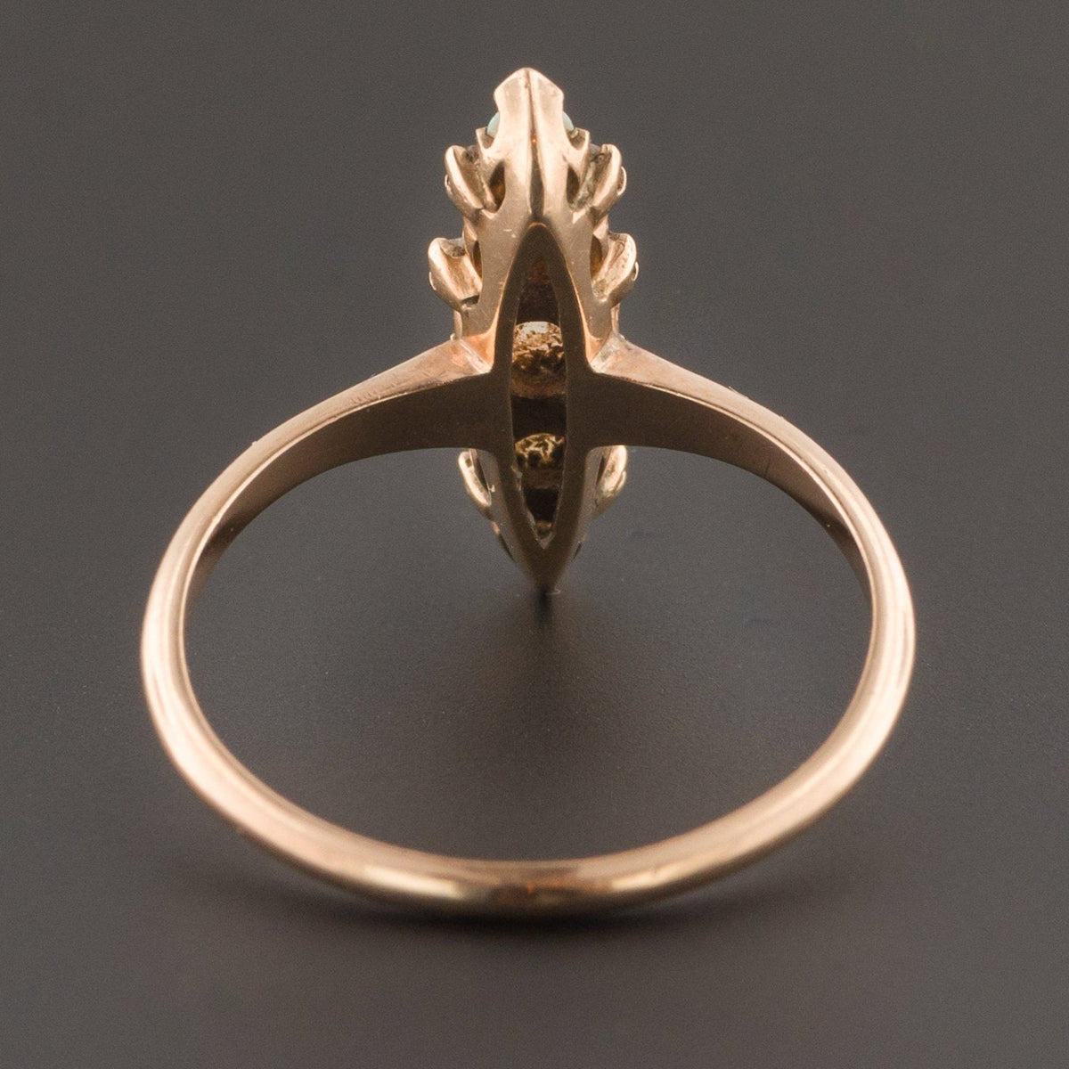 Opal &amp; Diamond Ring | Antique Opal Ring - Trademark Antiques
