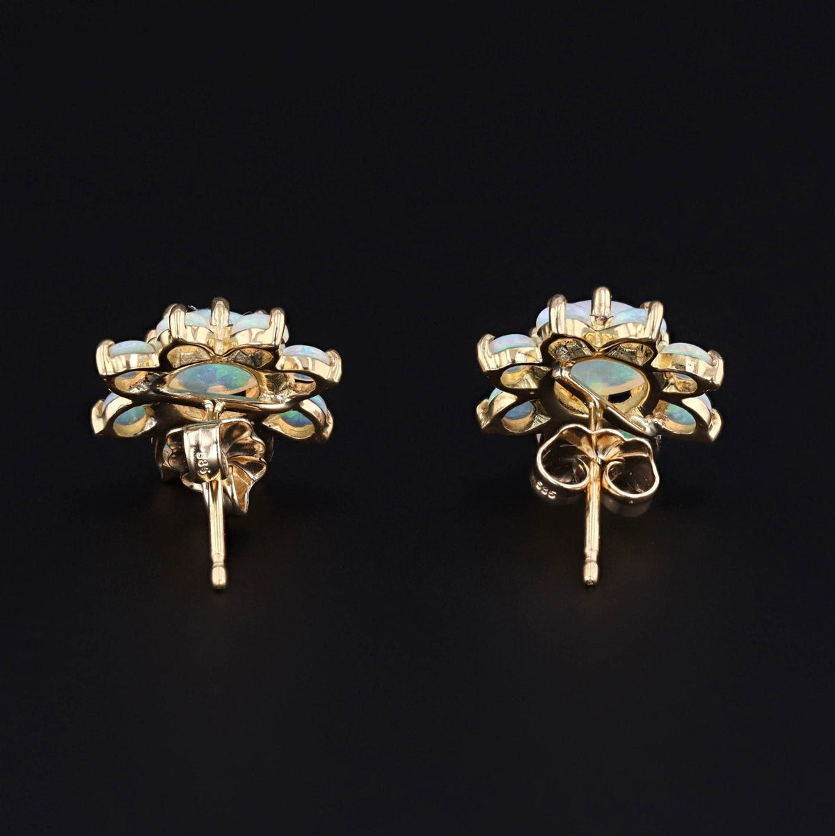Opal Earrings | Vintage Earrings - Trademark Antiques