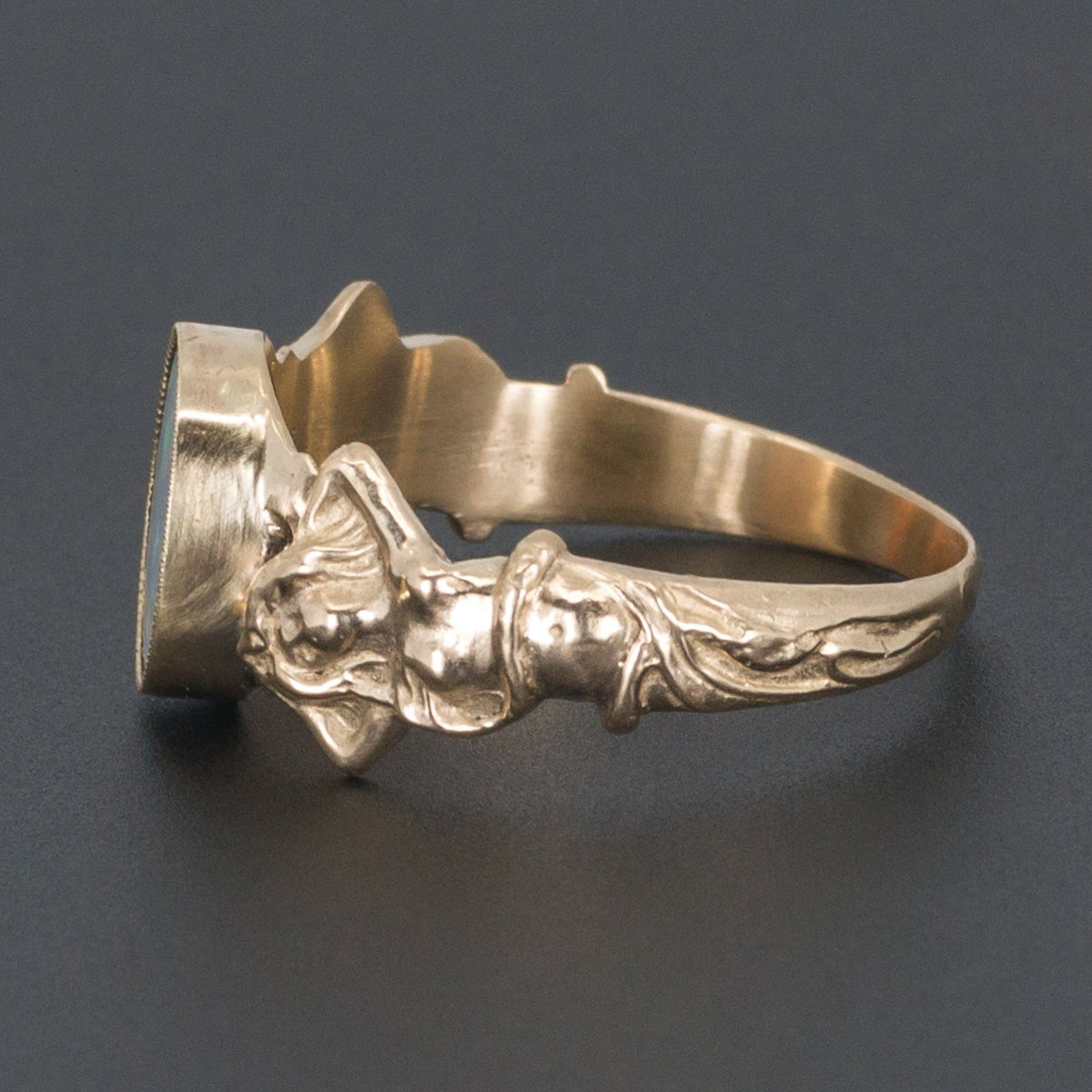 Opal Ring | 14k Gold Opal Woman Ring - Trademark Antiques