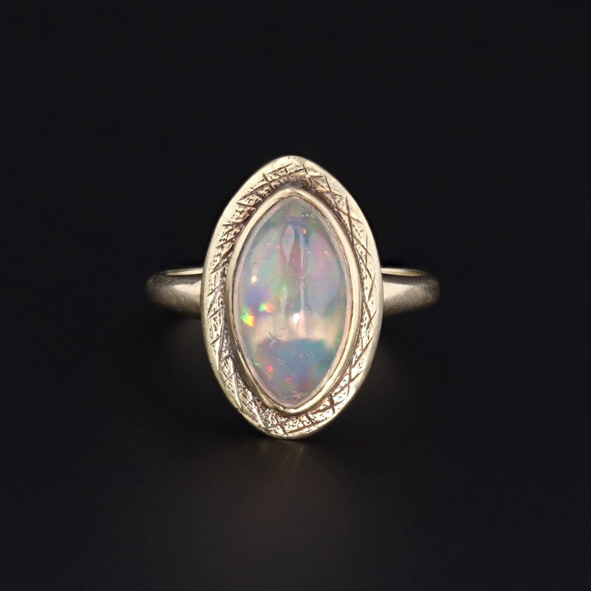 Opal Ring | 14k Gold Ring - Trademark Antiques