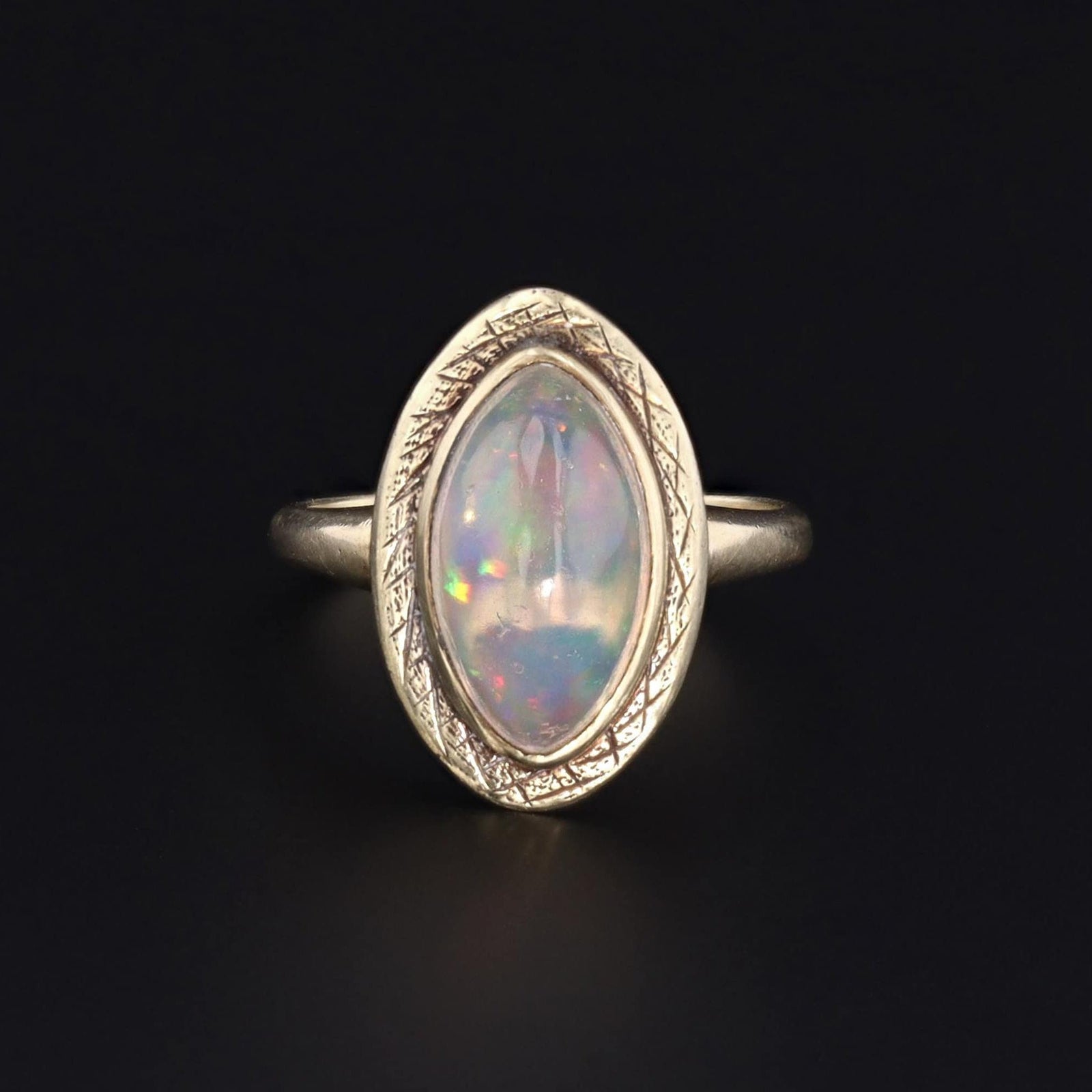 Opal Ring | 14k Gold Ring - Trademark Antiques