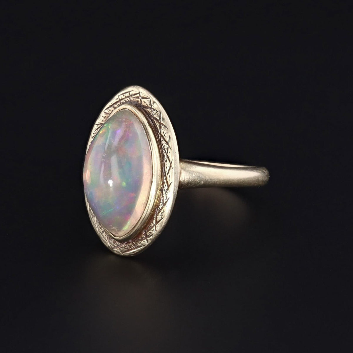 Opal Ring | 14k Gold Ring - Trademark Antiques