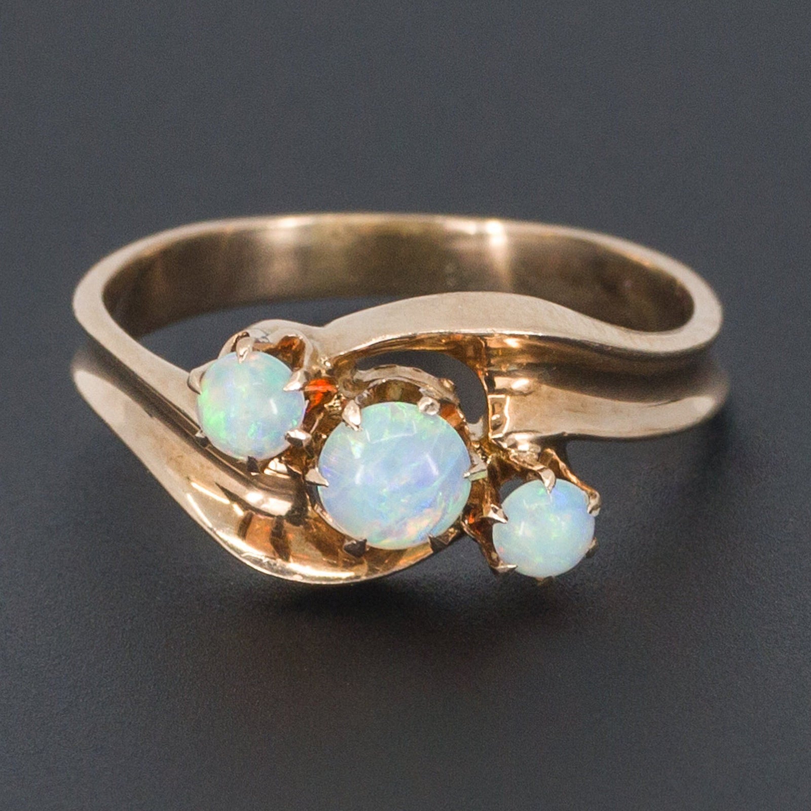 Opal Ring | 14k Opal Ring - Trademark Antiques