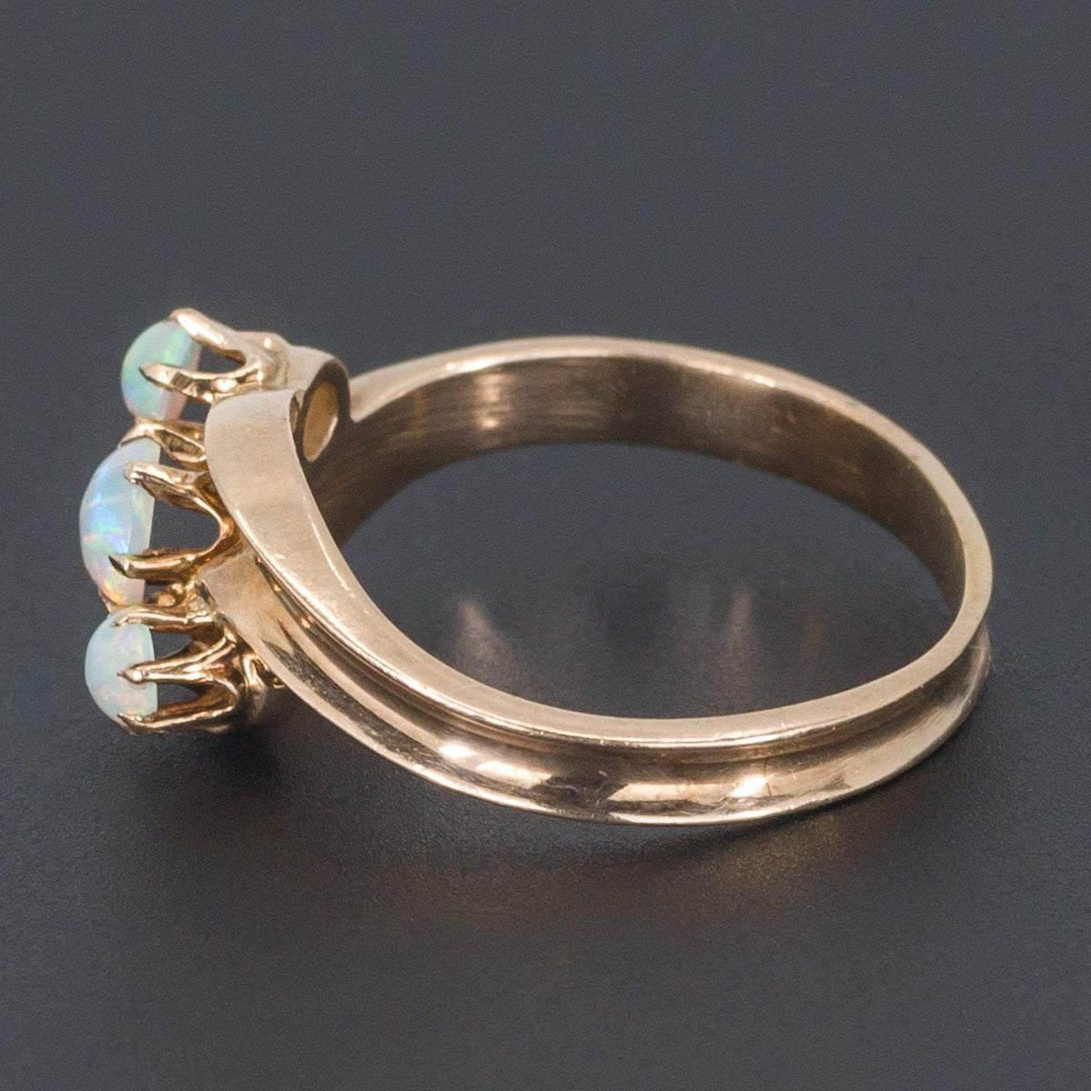 Opal Ring | 14k Opal Ring - Trademark Antiques