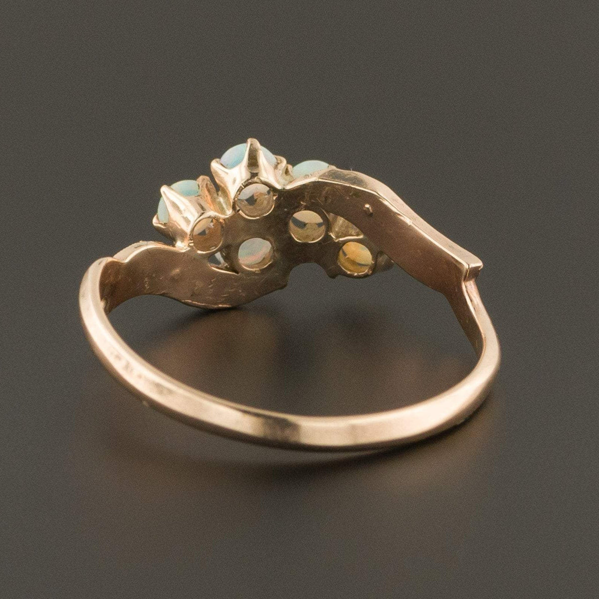Opal Ring | Opal &amp; Diamond Ring - Trademark Antiques