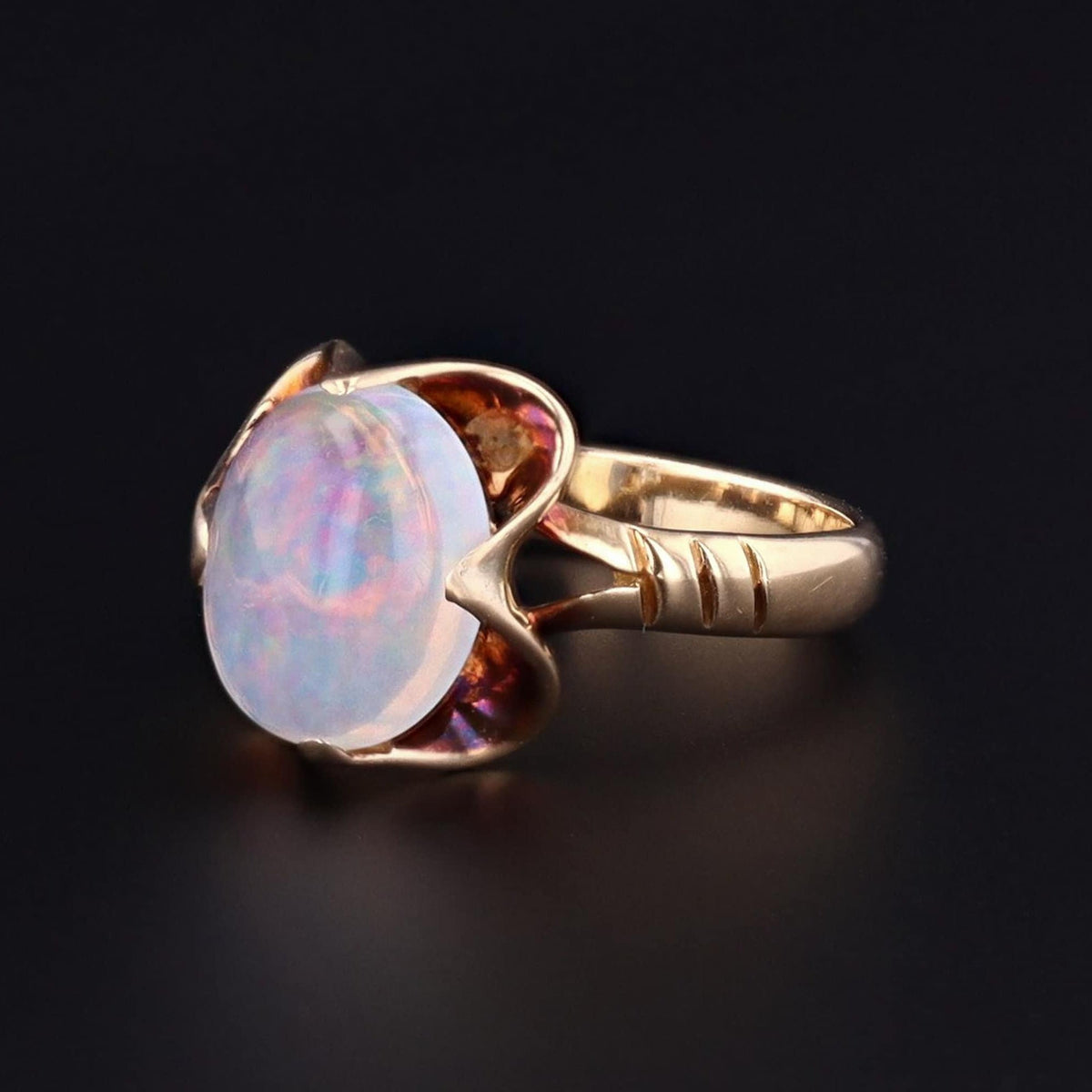 Opal Ring | Vintage 14k Gold Ring - Trademark Antiques