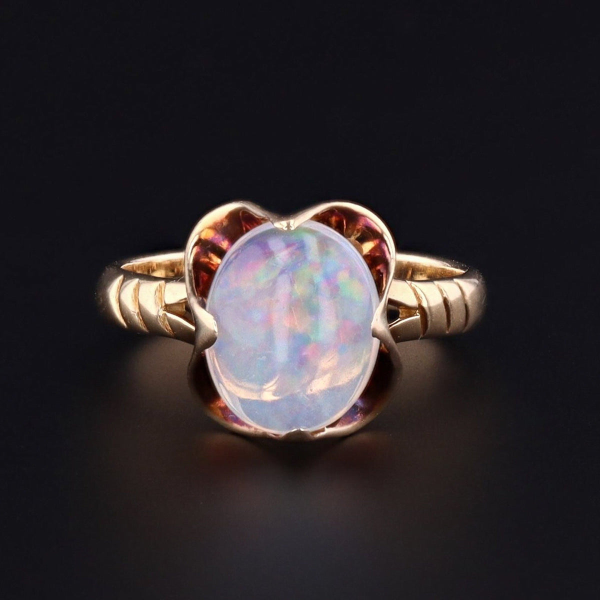 Opal Ring | Vintage 14k Gold Ring - Trademark Antiques