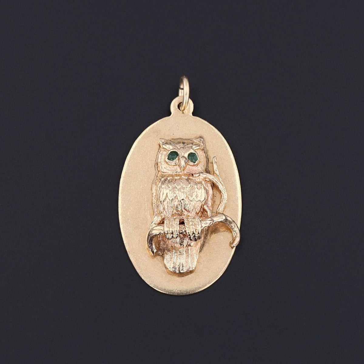 Owl Charm | Gold Owl Charm - Trademark Antiques