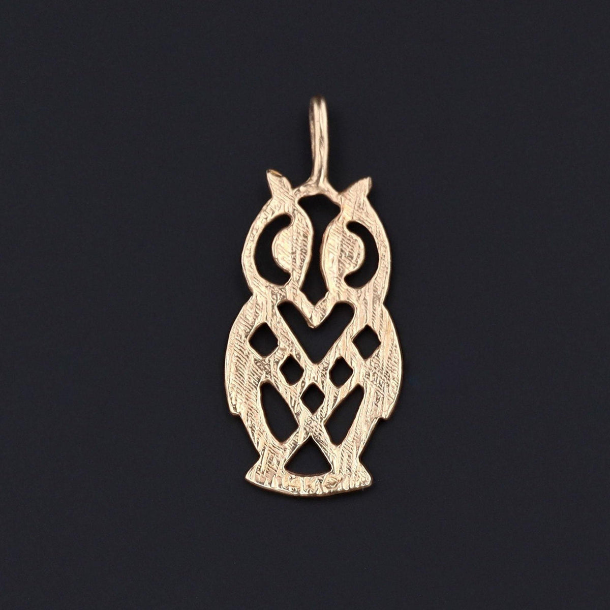 Owl Charm | Gold Owl Charm - Trademark Antiques