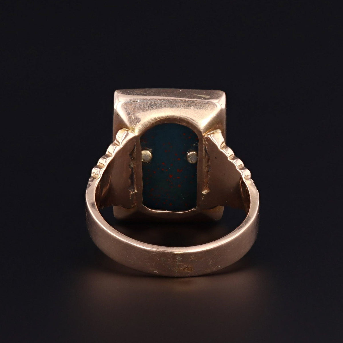 Owl Ring | Bloodstone Ring - Trademark Antiques