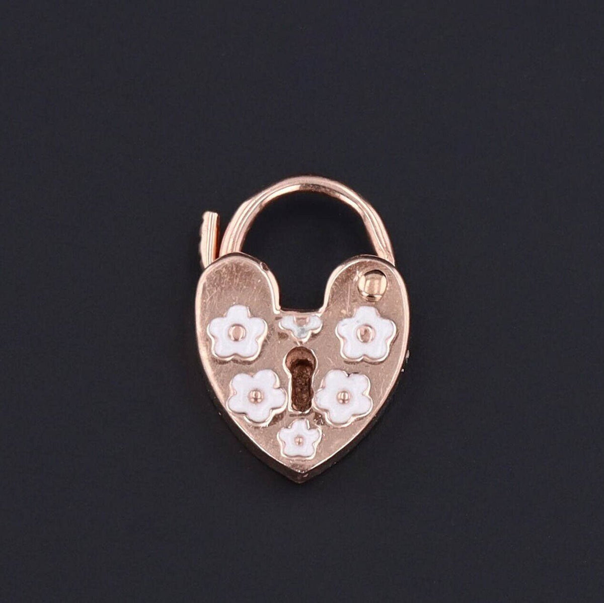 Padlock Charm | Antique Padlock Charm - Trademark Antiques