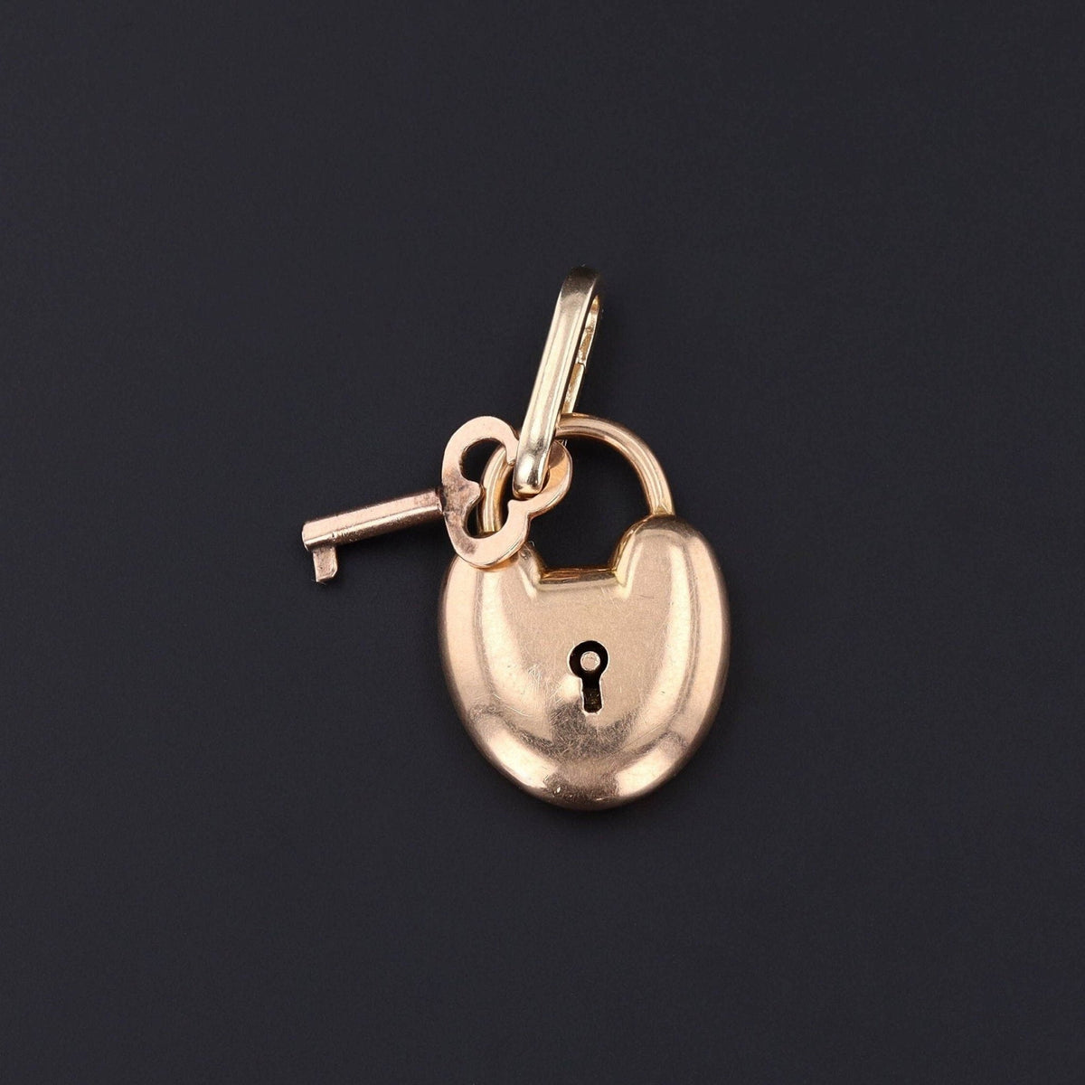 Padlock Pendant | Lock and Key - Trademark Antiques