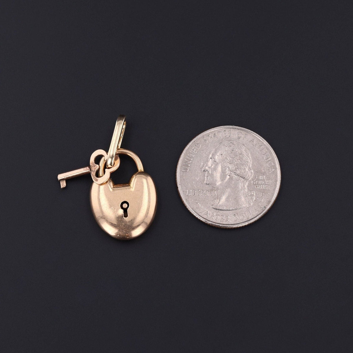 Padlock Pendant | Lock and Key - Trademark Antiques