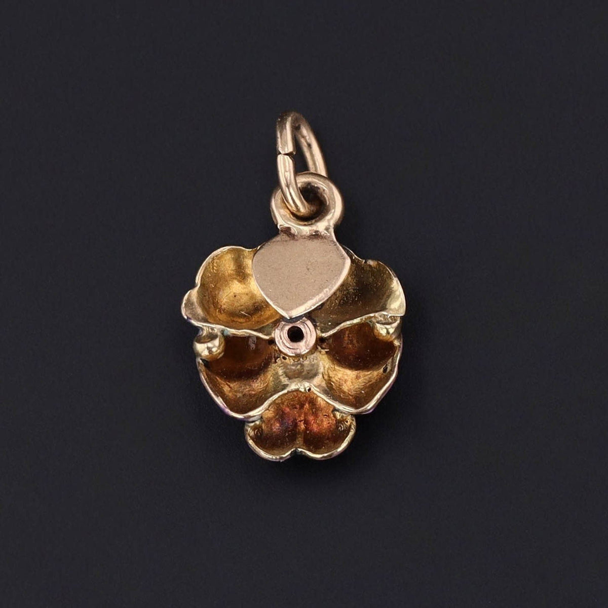 Pansy Charm | Flower Pendant - Trademark Antiques