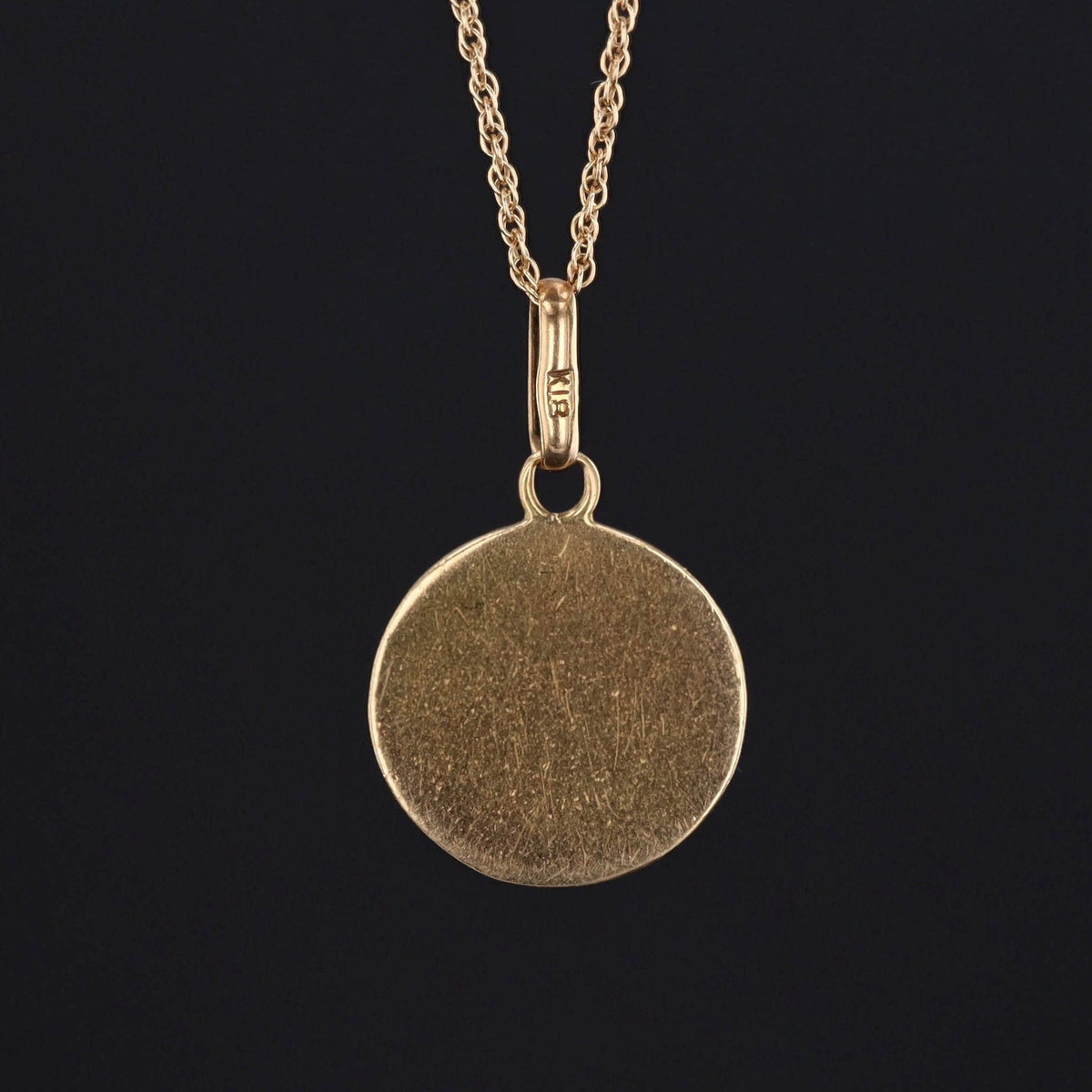Pansy Pendant or Charm | 18k Gold &amp; Enamel Charm on Optional 14k Chain - Trademark Antiques