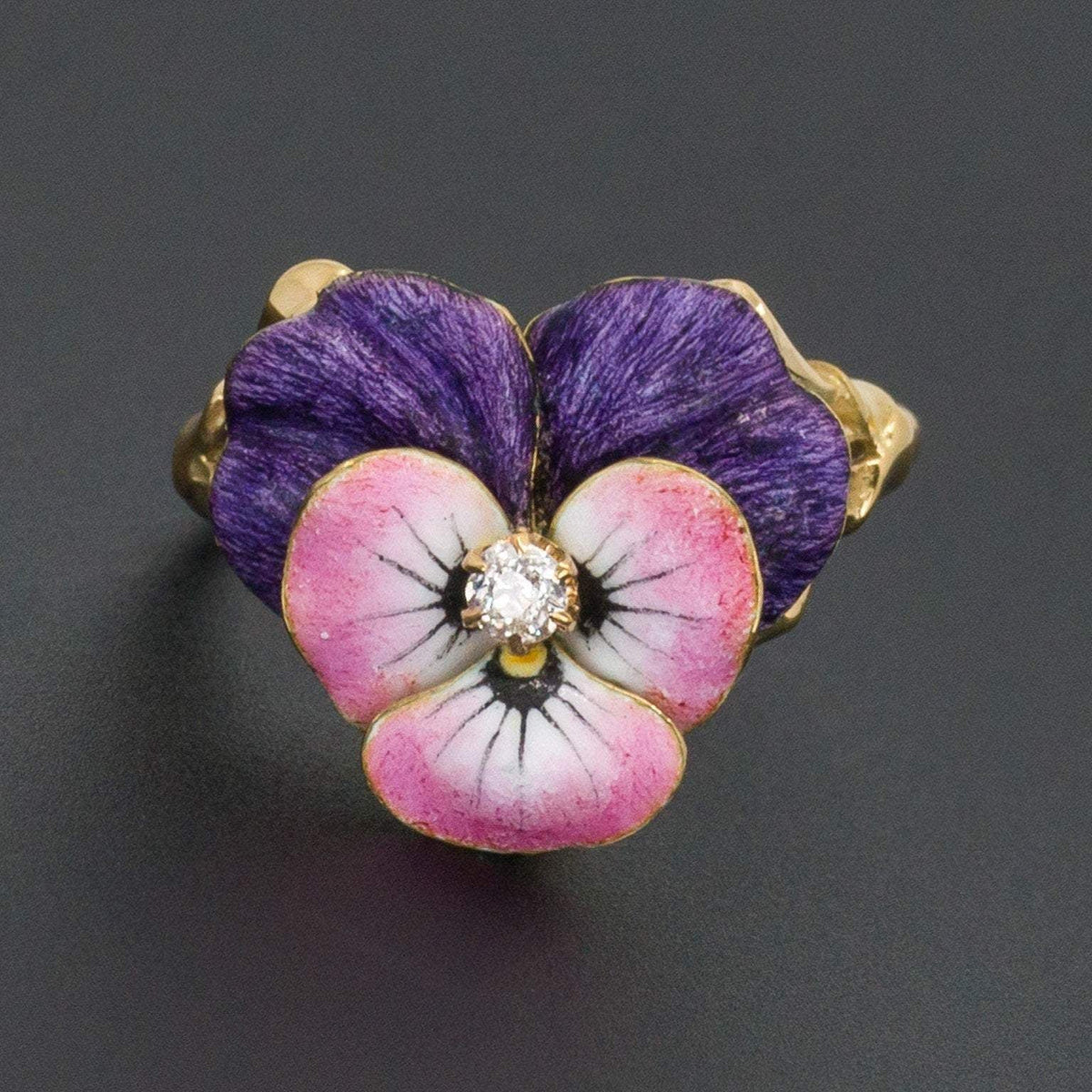 Pansy Ring | Antique Pansy Ring - Trademark Antiques