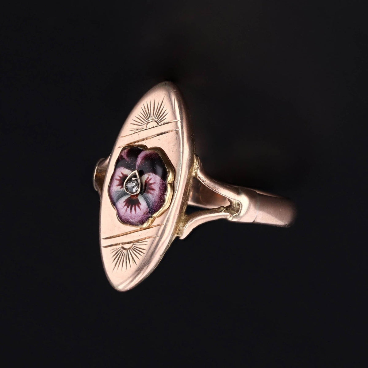 Pansy Ring | Antique Ring - Trademark Antiques