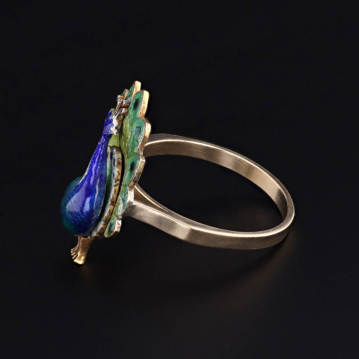 Peacock Ring | Vintage Ring - Trademark Antiques