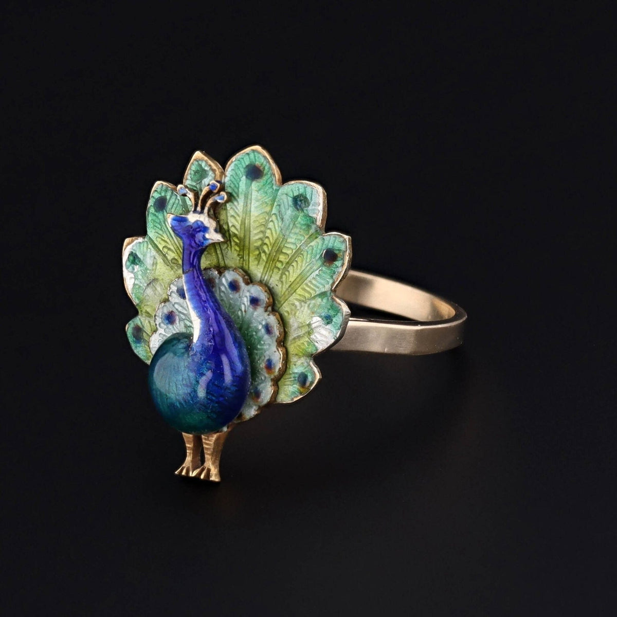 Peacock Ring | Vintage Ring - Trademark Antiques