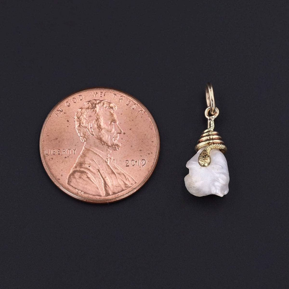 Pearl Charm | Snake Charm - Trademark Antiques