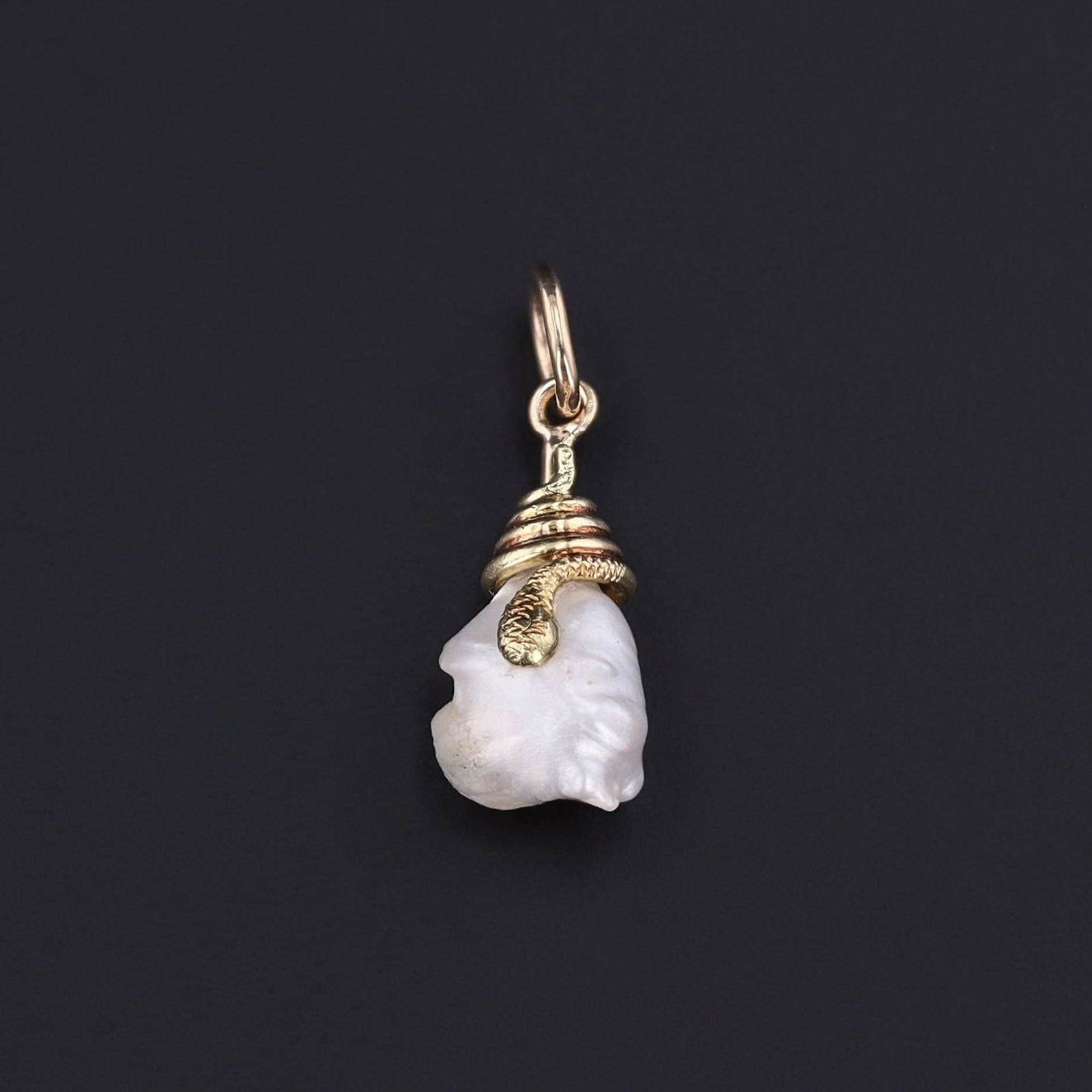 Pearl Charm | Snake Charm - Trademark Antiques