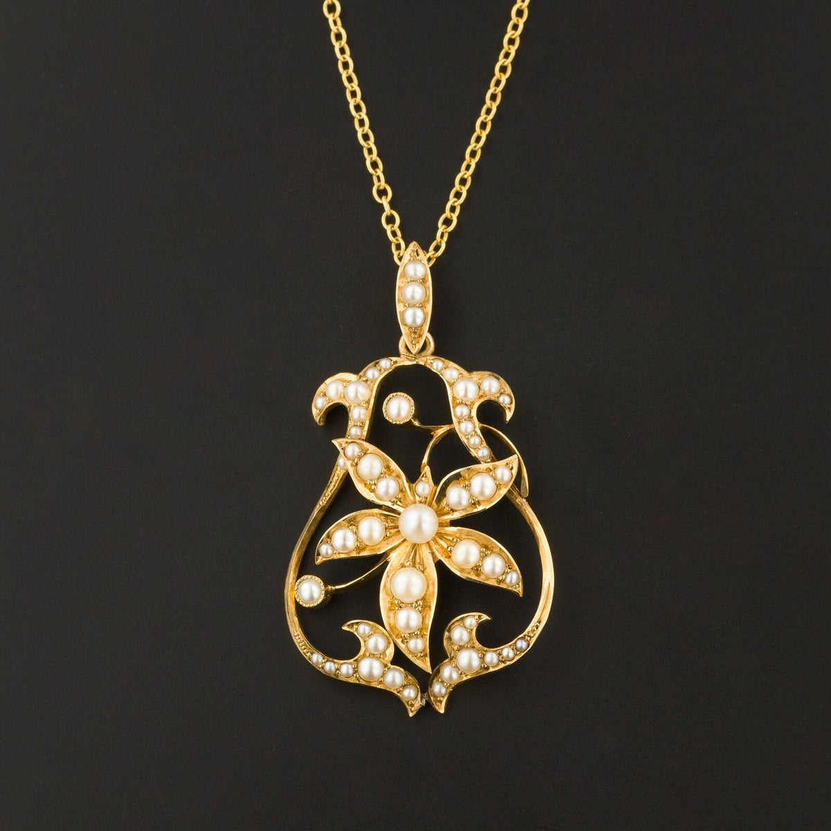 Pearl Pendant | Antique Pearl Pendant - Trademark Antiques