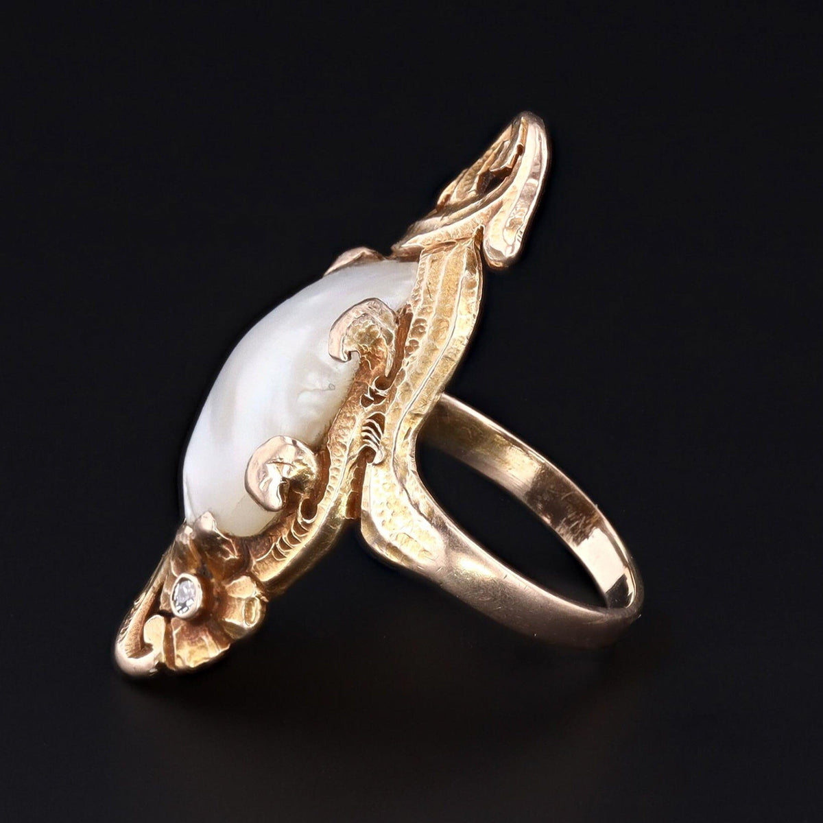 Pearl Ring | Antique Pearl Ring - Trademark Antiques