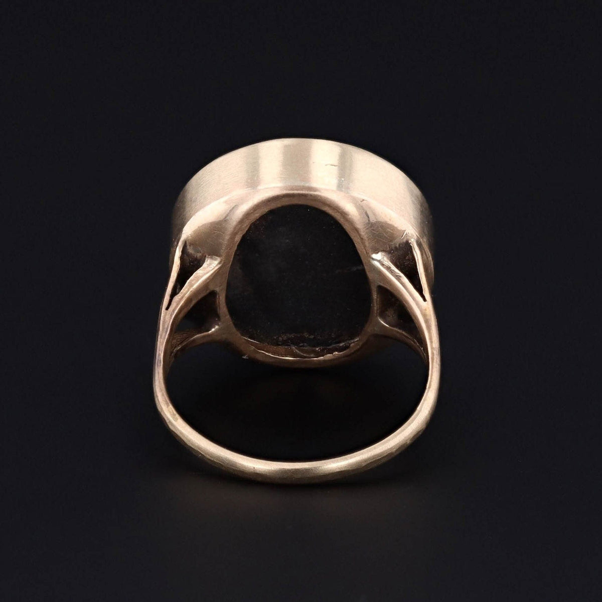 Pietra Dura Bee Ring | Antique Pin Conversion Ring - Trademark Antiques