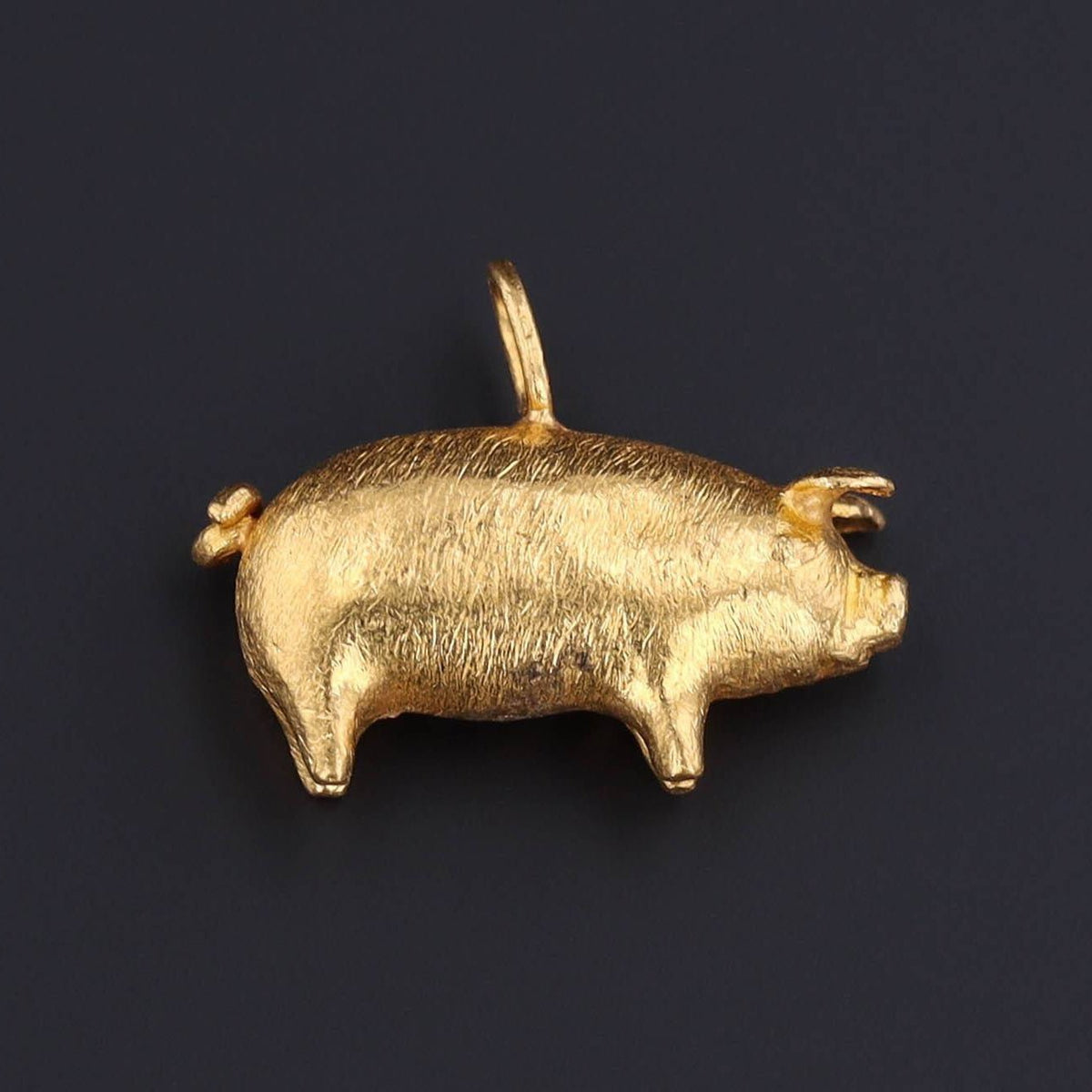 Pig Charm | 18k Gold Charm - Trademark Antiques