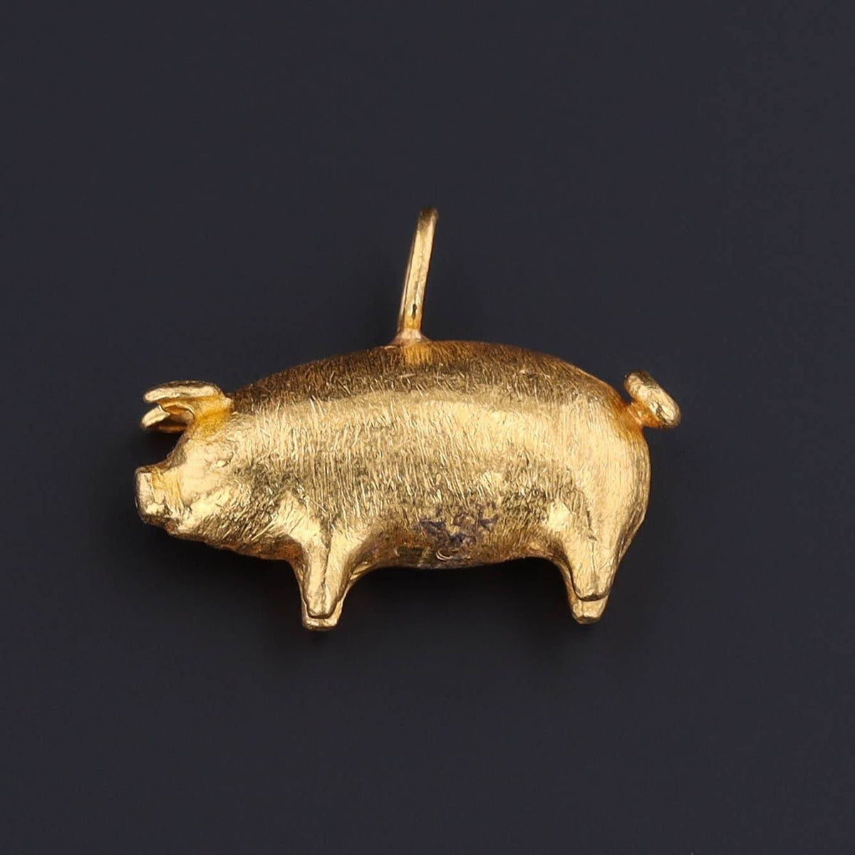 Pig Charm | 18k Gold Charm - Trademark Antiques