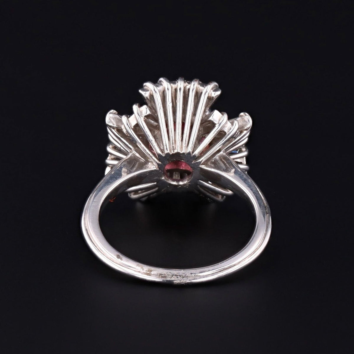 Pink Tourmaline &amp; Diamond Ring | Tourmaline Ring - Trademark Antiques