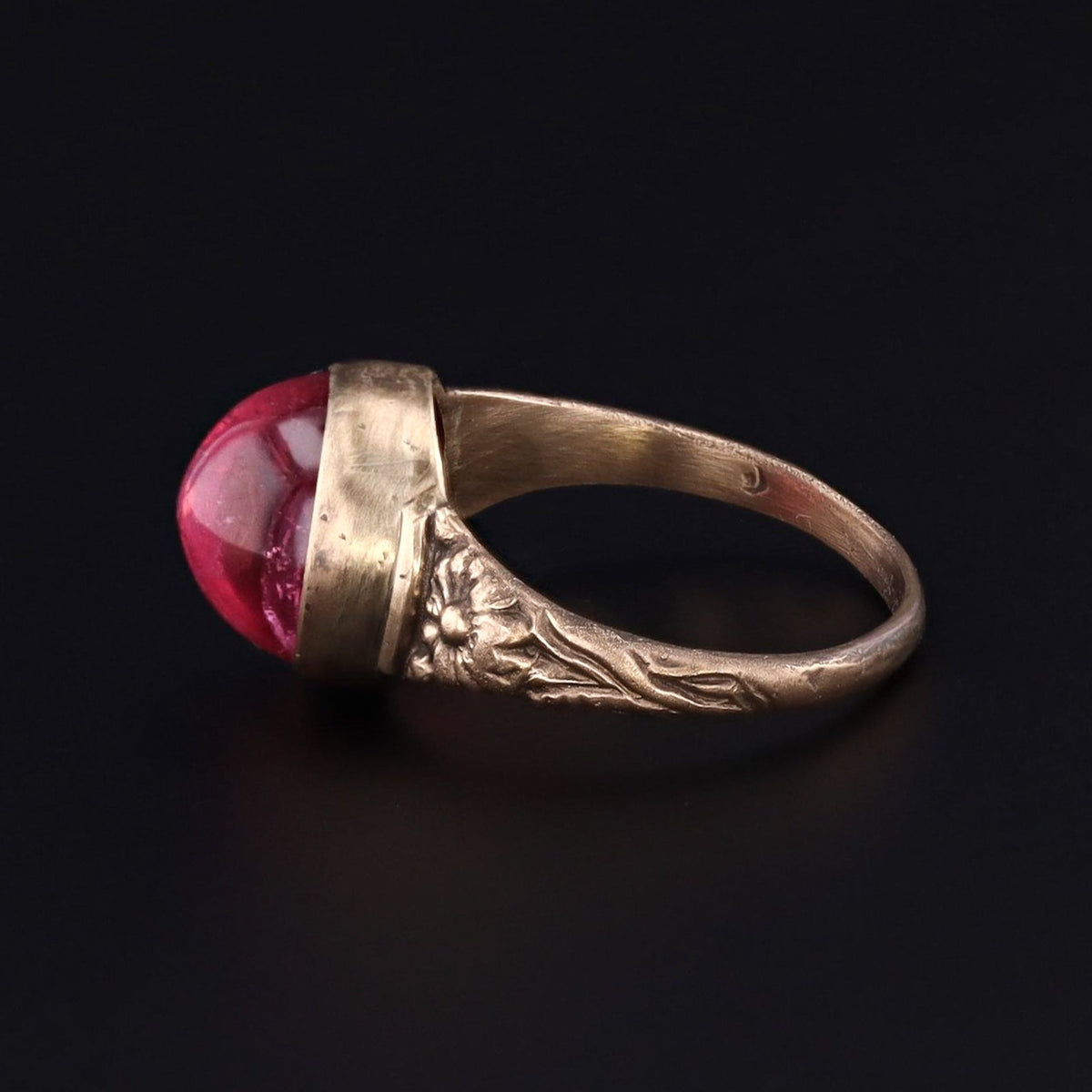 Pink Tourmaline Ring | 14k Gold Ring - Trademark Antiques