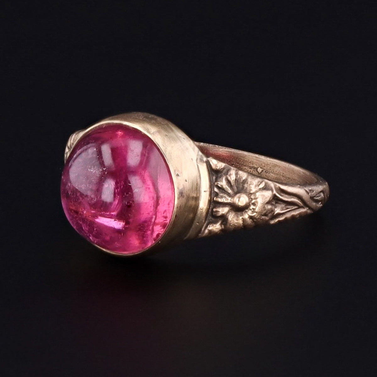 Pink Tourmaline Ring | 14k Gold Ring - Trademark Antiques