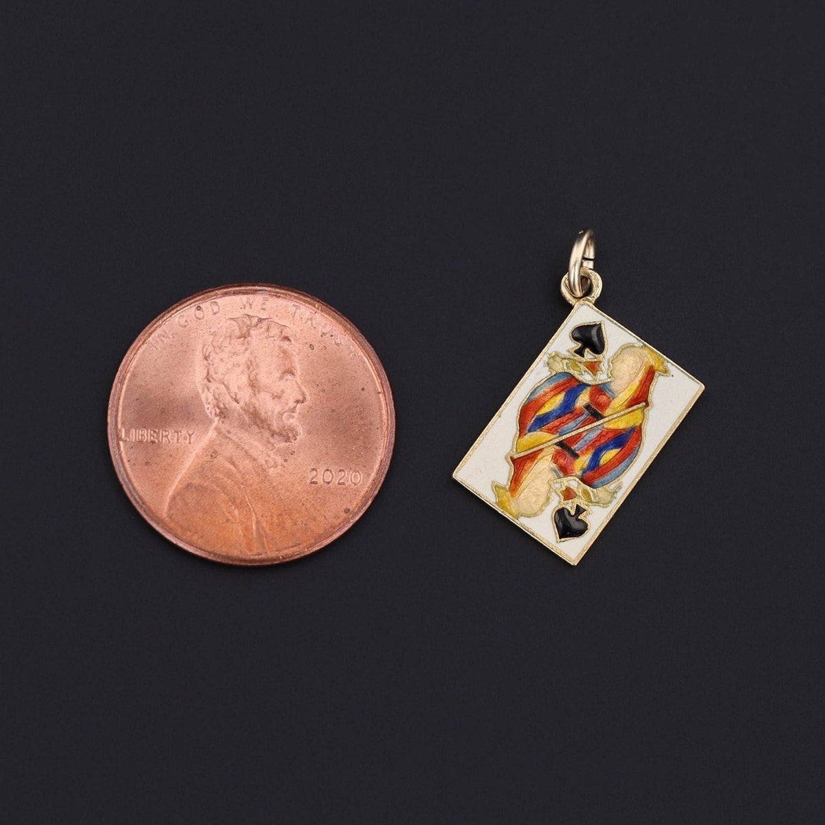 Playing Card Charm | Queen of Spades Charm - Trademark Antiques