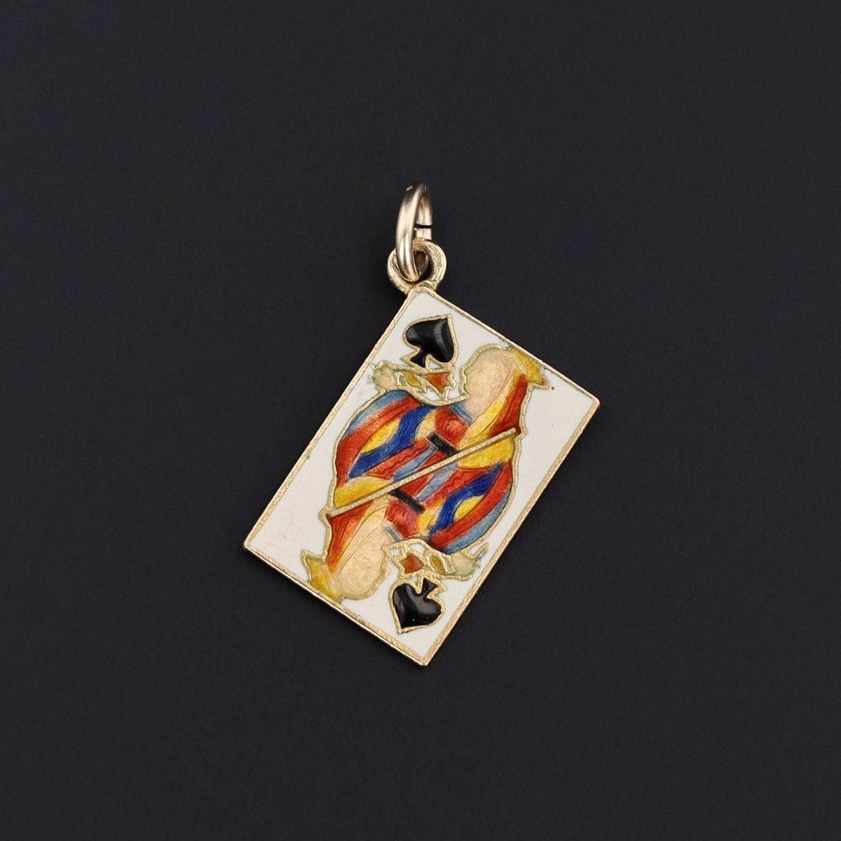 Playing Card Charm | Queen of Spades Charm - Trademark Antiques