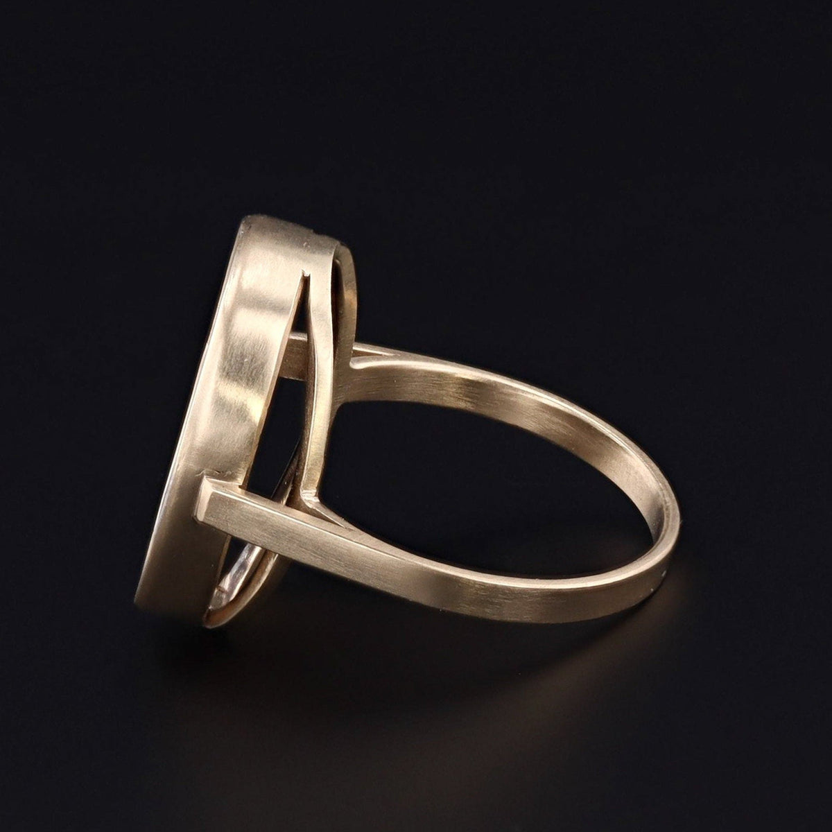 Poseidon or Neptune Ring | Intaglio Ring - Trademark Antiques
